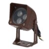 Foco Led con Pincho Jardín 3W IP65 2700ºK Acabado Marrón
