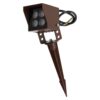 Foco Led con Pincho Jardín 4W IP65 2700ºK Acabado Marrón