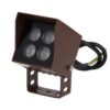 Foco Led con Pincho Jardín 4W IP65 2700ºK Acabado Marrón