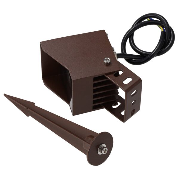 Foco Led con Pincho Jardín 4W IP65 2700ºK Acabado Marrón