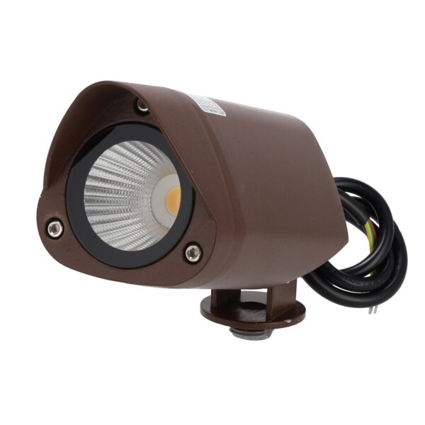 Foco Led con Pincho Jardín 7W IP65 2700ºK Acabado Marrón