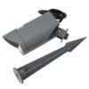 Foco Led con Pincho Jardín 7W IP65 2700ºK Acabado Gris