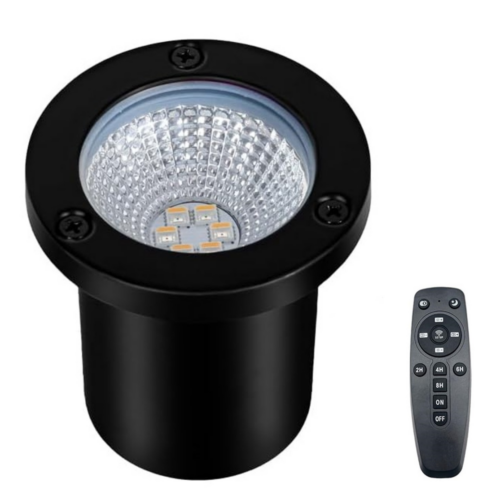 Foco LED de Jardín para Empotrar 5W IP65 CCT (Tonalidad Luz Regulable) Control Remoto