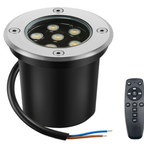 Foco LED de Jardín para Empotrar 5W IP65 CCT (Tonalidad Luz Regulable) Control Remoto