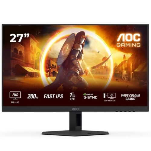 art_aoc-m2027g4hre_1 Monitor Gaming AOC 27G4HRE 27"/ Full HD/ 1ms/ 200Hz/ IPS/ Multimedia/ Negro