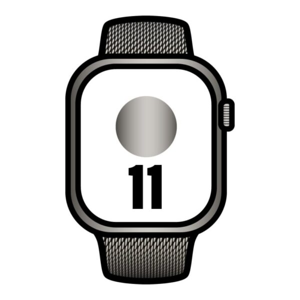 Apple Watch Series 11/ GPS / Cellular/ 46mm/ Titanio Natural/ Correa Milanese Natural S/M
