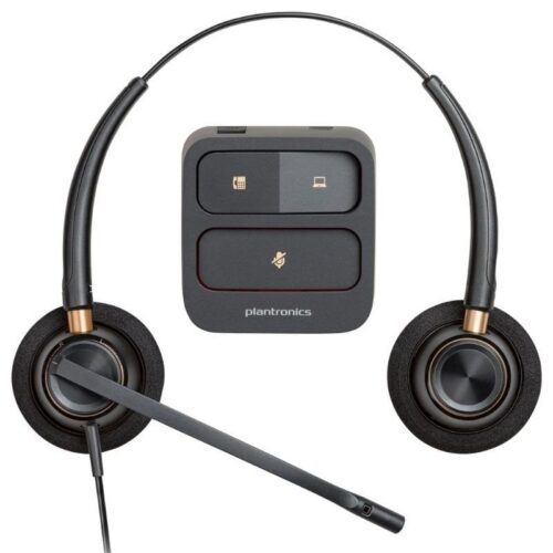 Auriculares Poly EncorePro 520/ con Micrófono/ QD/ Negros
