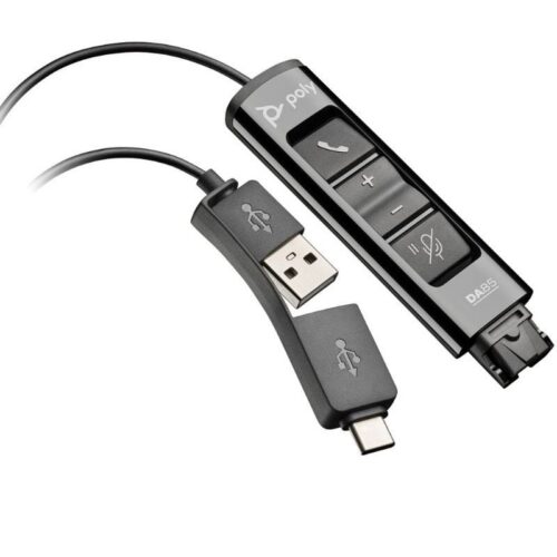 art_hp-pol20786c7aa_1 Adaptador QD USB Poly DA85 786C7AA/ QD Macho/ USB Macho - USB Tipo-C Macho
