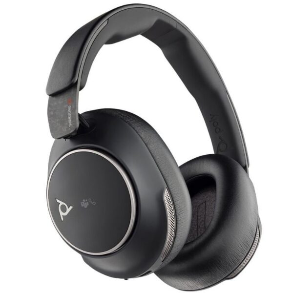 Auriculares Inalámbricos Poly Voyager Surround 80 UC USB Tipo-C + Adaptador USB-C/A/ con Micrófono/ Bluetooth/ Negros