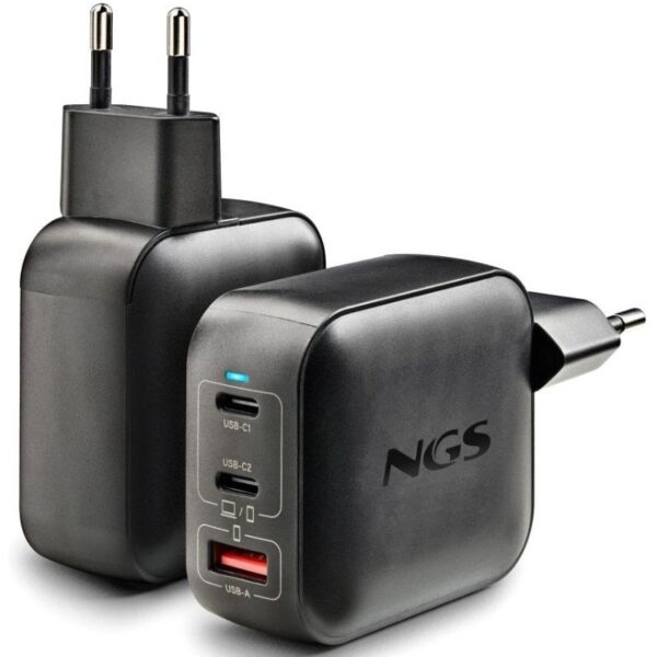 art_ngs-carga20bud20100w20tiny20bk_2 Cargador de Pared GaN NGS BUD100WTINY 100W/ 2xUSB Tipo-C/ 1xUSB/ 100W