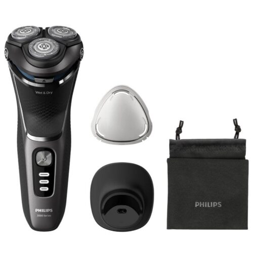 art_phpae-afe20ss300020s33432013_1 Afeitadora Philips Shaver Series 3000 S3343/13/ con Batería/ 4 Accesorios