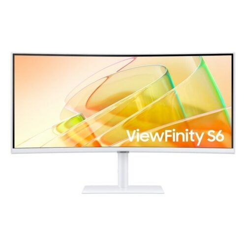 art_sam-m20s34c650tau_1 Monitor Profesional Ultraparonámico Curvo Samsung ViewFinity S6 S34C650TAU 34"/ UWQHD/ Multimedia/ Regulable en altura/ Blanco