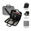 art_sub-mal20lb-eva0015_2 Maletín Subblim EVA Laptop Bag PL para Portátiles hasta 13.3"/ Cinta para Trolley/ Gris