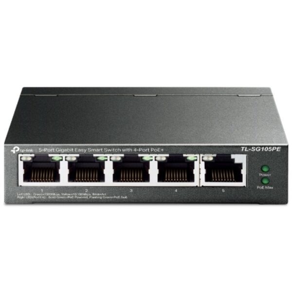 art_tpl-switch20tl-sg105pe20v2_1 Switch TP-Link TL-SG105PE 5 Puertos/ RJ-45 10/100/1000 PoE