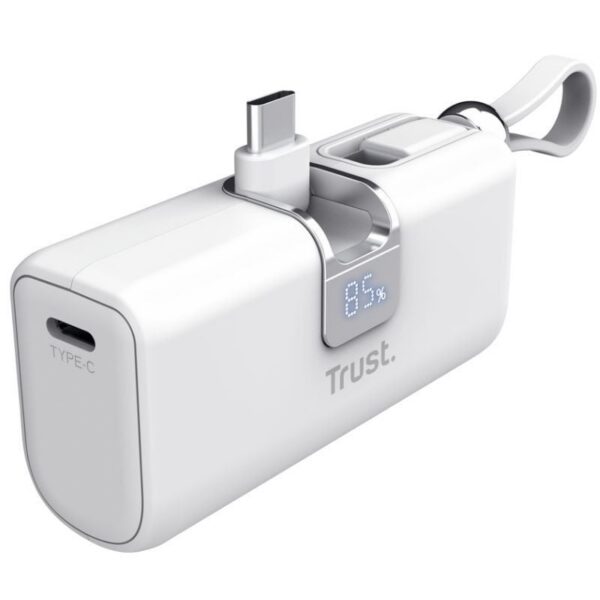 art_tru-bat20pacto20500020wh_1 Powerbank 5000mAh Trust Pacto 26105/ 18W/ Blanca