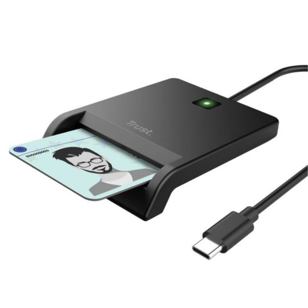 art_tru-dni2026253_2 Lector de Tarjetas Inteligentes Trust Primo 26253/ USB Tipo-C/ Negro