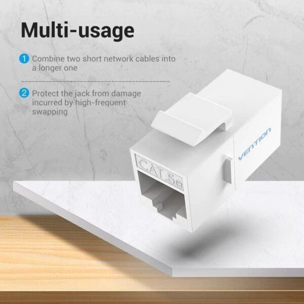 art_ven-conector20vdd-b11-w_2 Conector RJ45 Vention VDD-B11-W Cat5e UTP/ 10 uds/ Blanco