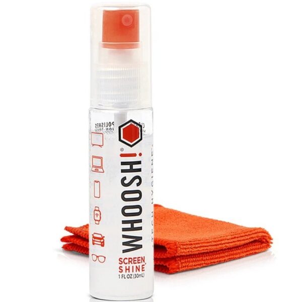 art_whos-spray20wsh002_1 Kit Limpiador de Pantallas Whoosh Kit Go WSH002/ Spray 30ml + Paño Microfibra