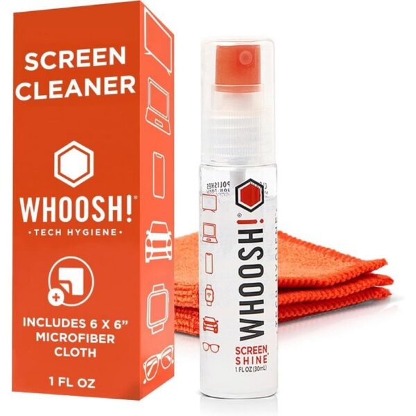 art_whos-spray20wsh002_2 Kit Limpiador de Pantallas Whoosh Kit Go WSH002/ Spray 30ml + Paño Microfibra