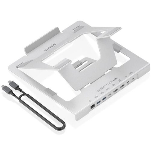 art_ais-hub20asuc-7p046-gr_1 Soporte de Sobremesa - Docking USB Tipo-C Aisens ASUC-7P046-GR/ 2xUSB/ 1xUSB Tipo-C/ 2xHDMI/ 1xRJ45/ 1xUSB Tipo-C PD/ Gris