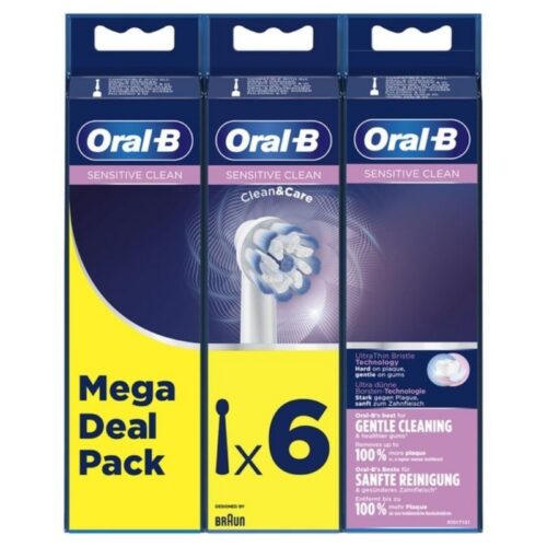 art_bra-pae-cab20eb2060-6206u_1 Cabezal de Recambio Braun para cepillo Braun Oral-B Sensitive Clean/ Pack 6 uds