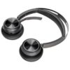 Auriculares Inalámbricos PolyVoyager Focus 2 USB-C-C + Adaptador USB-C/A/ con Micrófono/ Bluetooth/ Negros