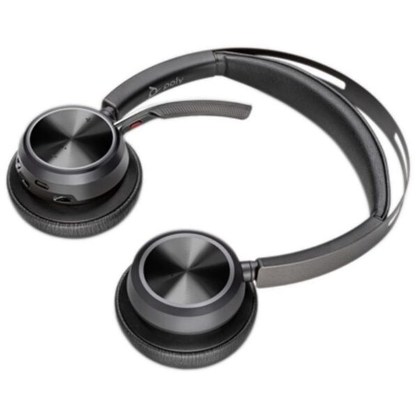 Auriculares Inalámbricos PolyVoyager Focus 2 USB-C-C + Adaptador USB-C/A/ con Micrófono/ Bluetooth/ Negros