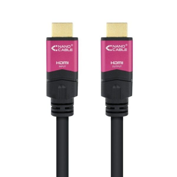 Cable HDMI 2.0 4K Nanocable 10.15.3730/ HDMI Macho - HDMI Macho/ 30m/ Negro