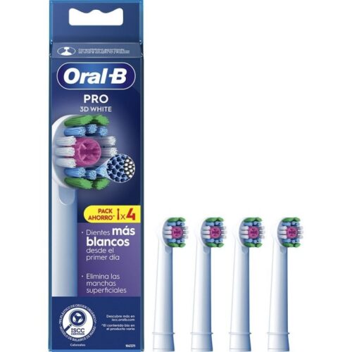 art_orab-pae-cab20pro203d20wh204u_1 Cabezal de Recambio Braun para cepillo Braun Oral-B 3D White/ Pack 4 uds
