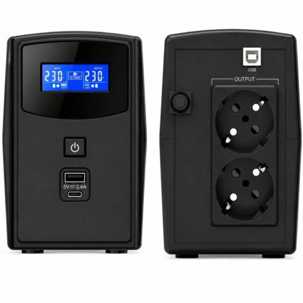 SAI Línea Interactiva Phasak SIRIUS 800 VA Interactive/ 800VA-480W/ 2 Salidas/ Formato Torre