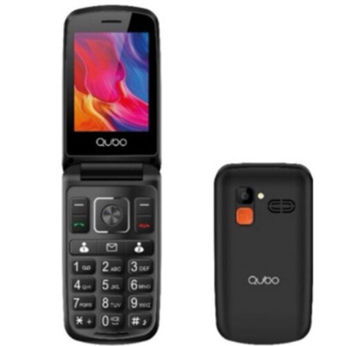 art_qub-tel20p-210nwbkc_1 Teléfono Móvil Qubo P-210NWBKC para Personas Mayores/ Negro