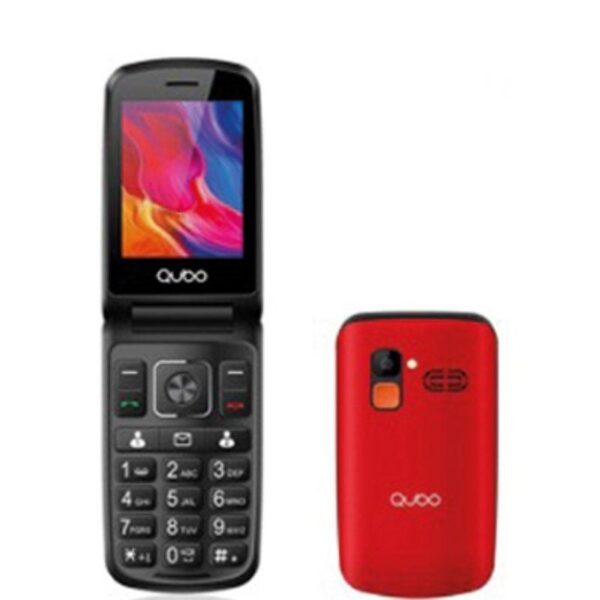 art_qub-tel20p-210nwrd_1 Teléfono Móvil Qubo P-210NWRD para Personas Mayores/ Rojo