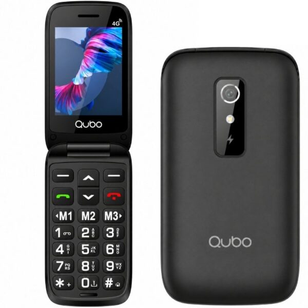 art_qub-tel20p-220bkc204g_2 Teléfono Móvil Qubo P-220BKC 4G para Personas Mayores/ Negro