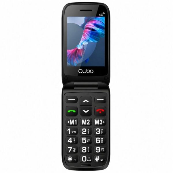art_qub-tel20p-220rd204g_2 Teléfono Móvil Qubo P-220RD 4G para Personas Mayores/ Rojo