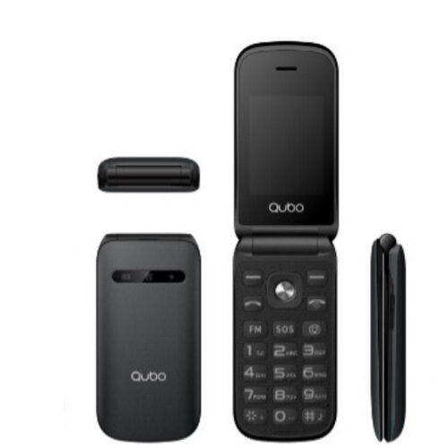 art_qub-tel20x-209bkmkii_1 Teléfono Móvil Qubo X-209BKMKII para Personas Mayores/ Negro