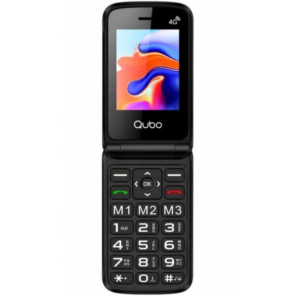 art_qub-tel20x-247rdc204g_2 Teléfono Móvil Qubo X-247RDC 4G para Personas Mayores/ Rojo