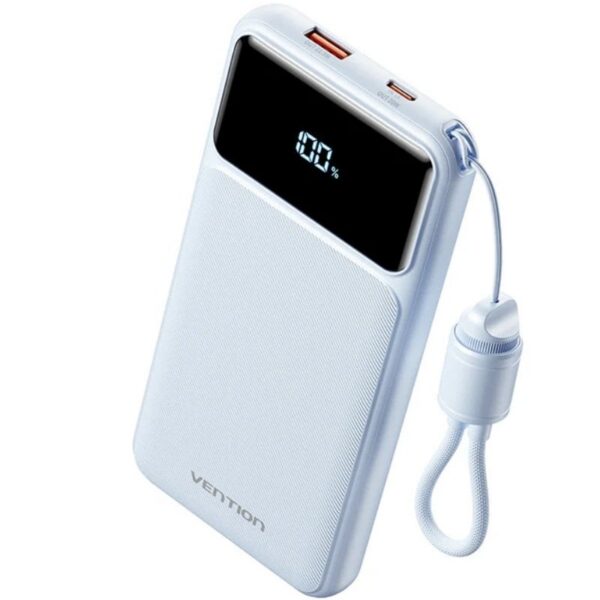 art_ven-bat20xgyl0-39-ty_1 Powerbank 10000mAh Vention XGYL0-39-TY/ 22.5W/ Azul/ Incluye Cable USB Tipo-C
