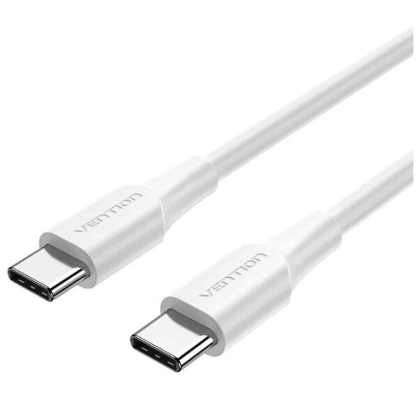 art_ven-cab20taxwd_1 Cable USB 2.0 Tipo-C 3A Vention TAXWD/ USB Tipo-C Macho - USB Tipo-C Macho/ Hasta 60W/ 480Mbps/ 50cm/ Blanco