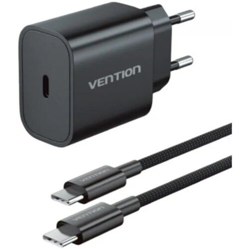 art_ven-carga20g17b0-eu_1 Cargador de Pared Vention G17B0-EU/ 1xUSB Tipo-C + Cable Lightning/ 20W