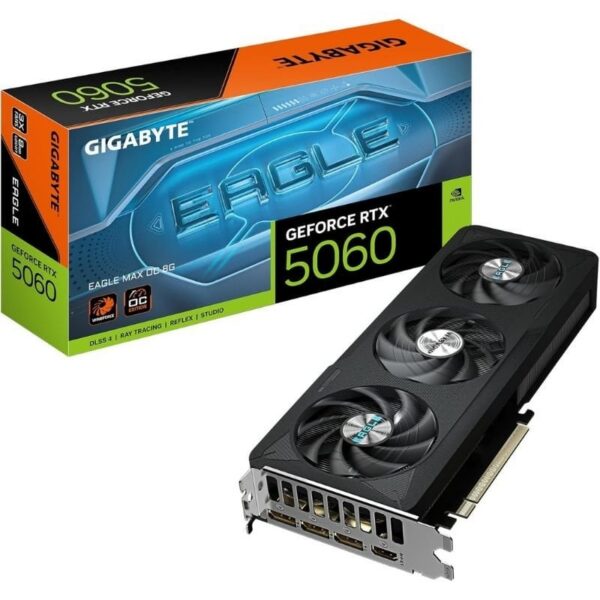 art_gig-gf20rtx506020ea20m20oc208g_1 Tarjeta Gráfica Gigabyte GeForce RTX 5060 EAGLE MAX OC/ 8GB GDDR7