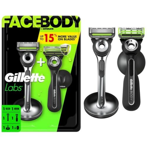 art_gille-cuchillas20labs_1 Pack de 2 Cuchillas de Afeitar Gillette GilletteLabs FaceBody + Intimate