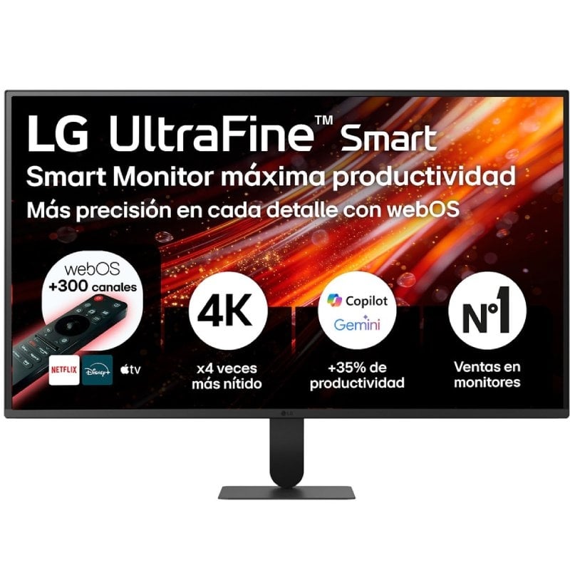 Smart Monitor LG Ultrafine 32U701SB-B 31.5"/ 4K/ Multimedia/ Smart TV/ Negro
