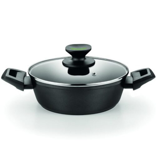 Cacerola Baja Monix Green M480528/ Ø28cm/ Aluminio forjado/ Apta para Inducción