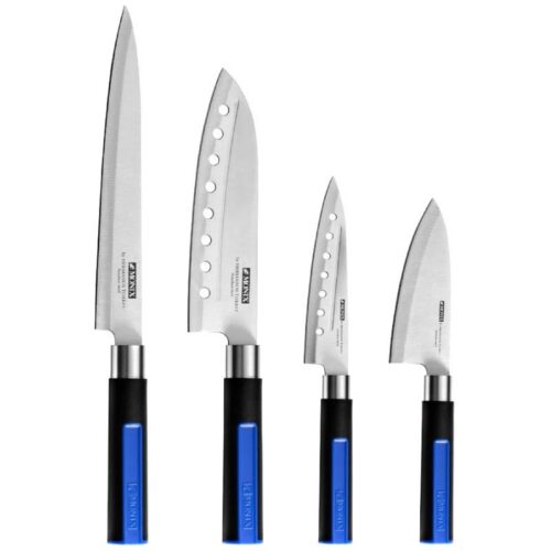 art_mon-cuchillo20m355003_1 Pack 6 Piezas Monix Solid+ M355003/ 4 Cuchillos Santoku/ 1 Tijeras Solid Pro/ 1 Tacoma Organizadora