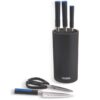 art_mon-cuchillo20m355003_2 Pack 6 Piezas Monix Solid+ M355003/ 4 Cuchillos Santoku/ 1 Tijeras Solid Pro/ 1 Tacoma Organizadora