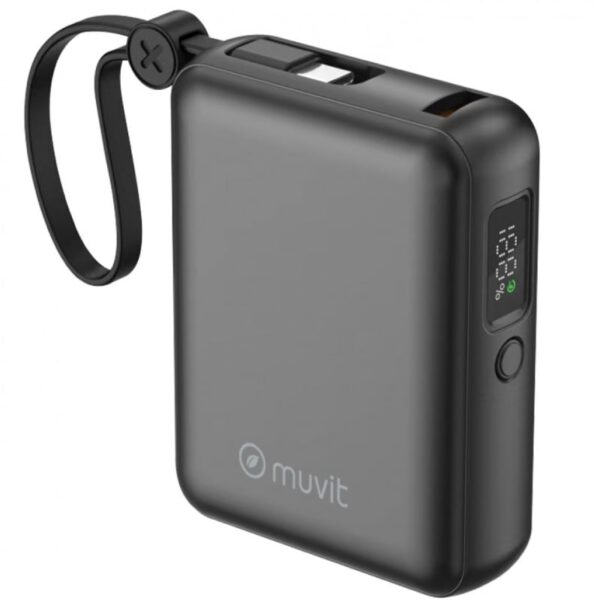 Powerbank 10000mAh Muvit For Change MCCHP0014/ 35W/ Negra