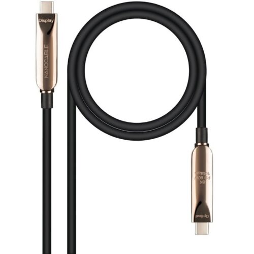 art_nan-cab20102001204605_1 Cable USB 3.2 Tipo-C AOC Nanocable 10.01.4605/ USB Tipo-C Macho - USB Tipo-C Macho/ Hasta 60W/ 10Gbps/ 5m/ Negro