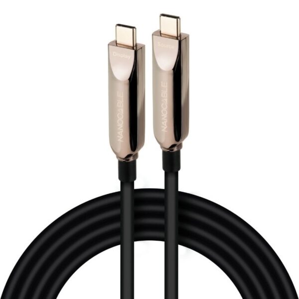 art_nan-cab20102001204605_2 Cable USB 3.2 Tipo-C AOC Nanocable 10.01.4605/ USB Tipo-C Macho - USB Tipo-C Macho/ Hasta 60W/ 10Gbps/ 5m/ Negro