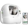 Arenero para Gatos Autolimpiable PetKit PuroBot Max Pro 2/ 76L/Control desde APP/ Blanco