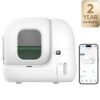 Arenero para Gatos Autolimpiable PetKit PURA MAX 2/ 76L/ Control desde APP/ Blanco Mate